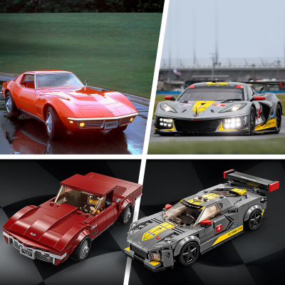 Lego Speed Champions Deportivo Chevrolet Corvette C8.R y Chevrolet Corvette de 1968 76903