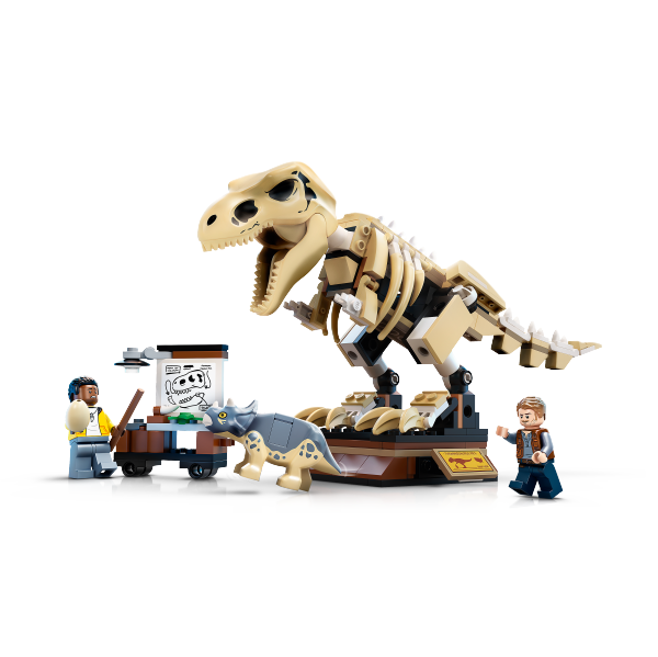 Lego Jurassic World Exposición del Dinosaurio T. rex Fosilizado 76940