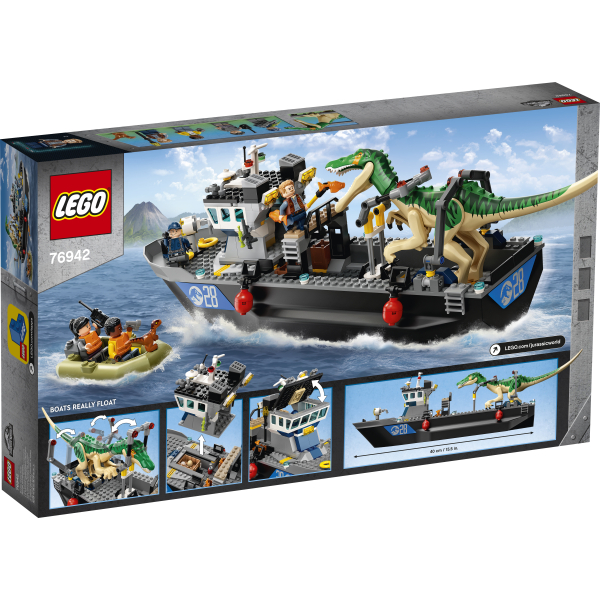 Lego Jurassic World Fuga del Barco del Dinosaurio Baryonyx 76942