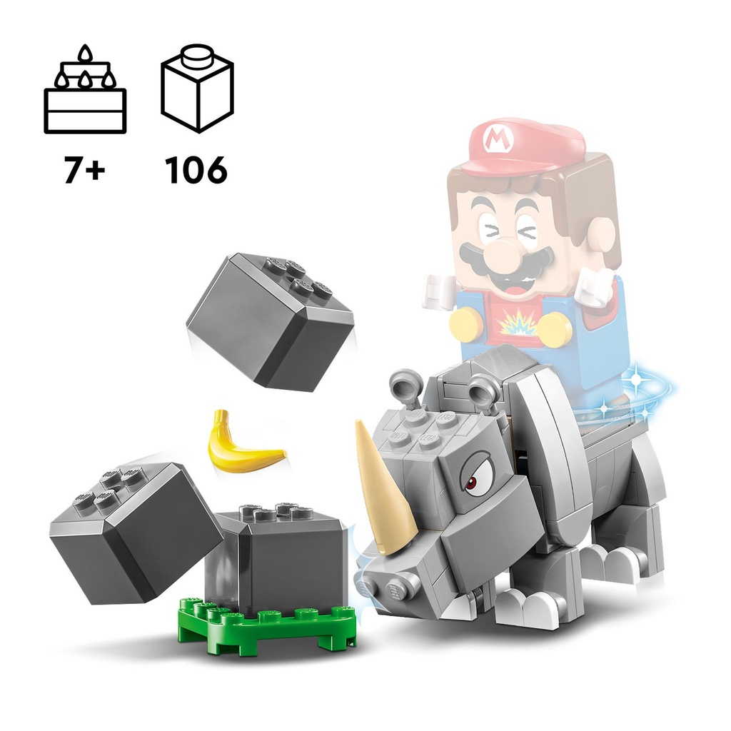 LEGO Super Mario Set de Expansión: Rambi, el rinoceronte 71420