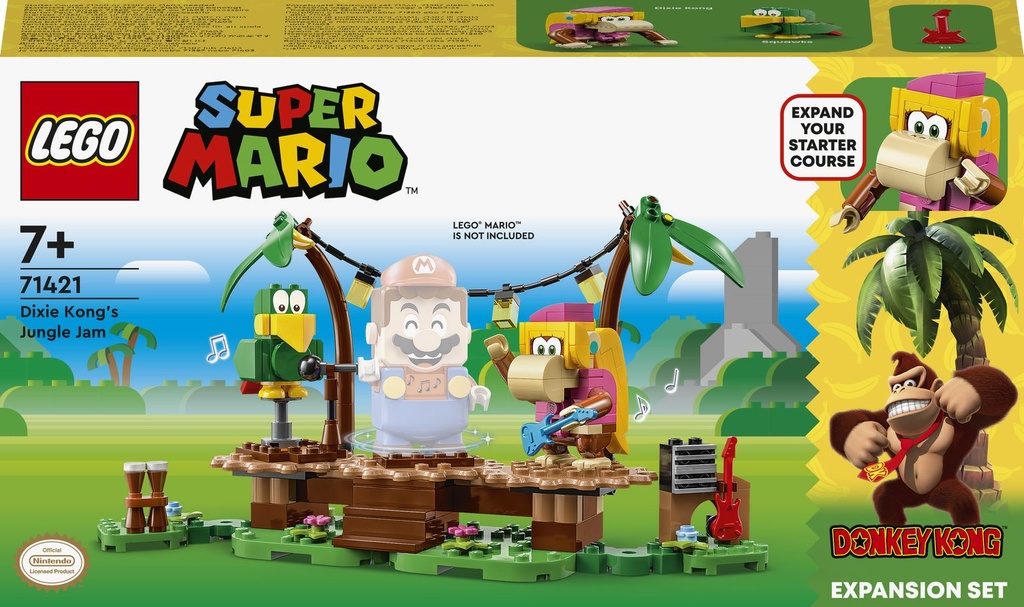  Lego Super Mario Set de Expansión: Jaleo en la jungla con Dixie Kong 71421