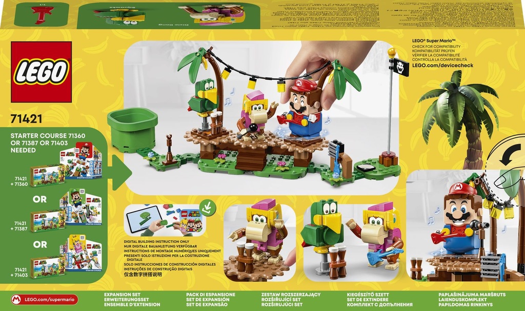  Lego Super Mario Set de Expansión: Jaleo en la jungla con Dixie Kong 71421