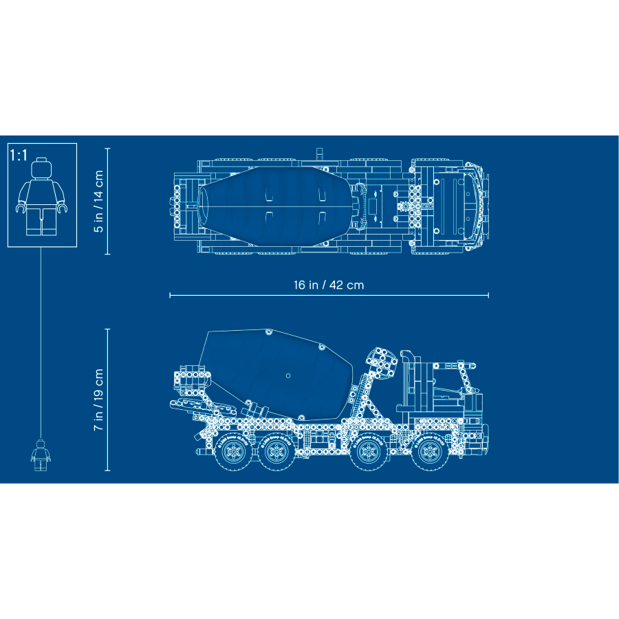 Lego Technic Camión Hormigonera 42112