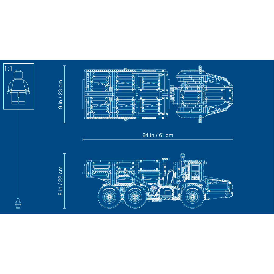 Lego Technic 6x6 VolvoARTiculated Hauler 42114