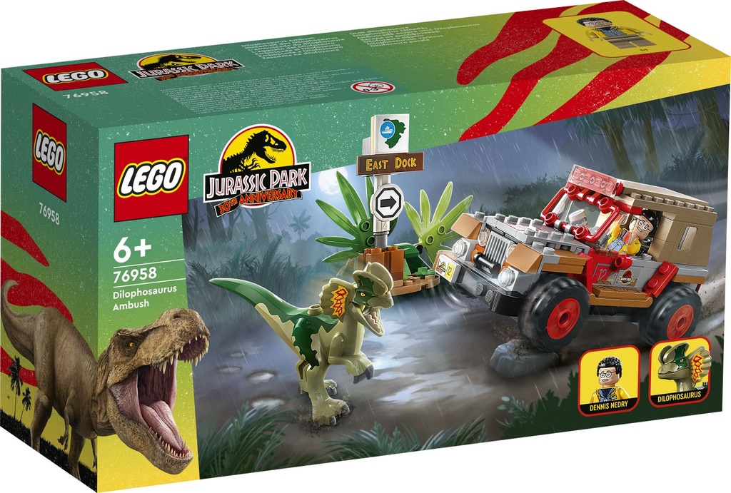  Lego Jurassic World  Emboscada al Dilofosaurio 76958