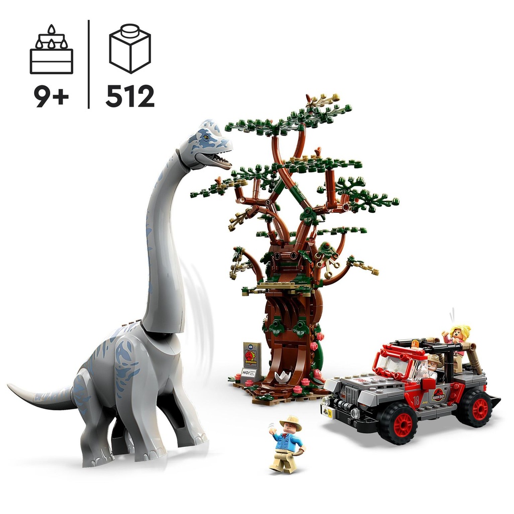  Lego Jurassic World  Descubrimiento del Braquiosaurio 76960