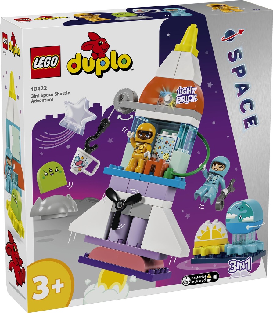 LEGO DUPLO | Aventura en Lanzadera Espacial 3 en 1 - 10422