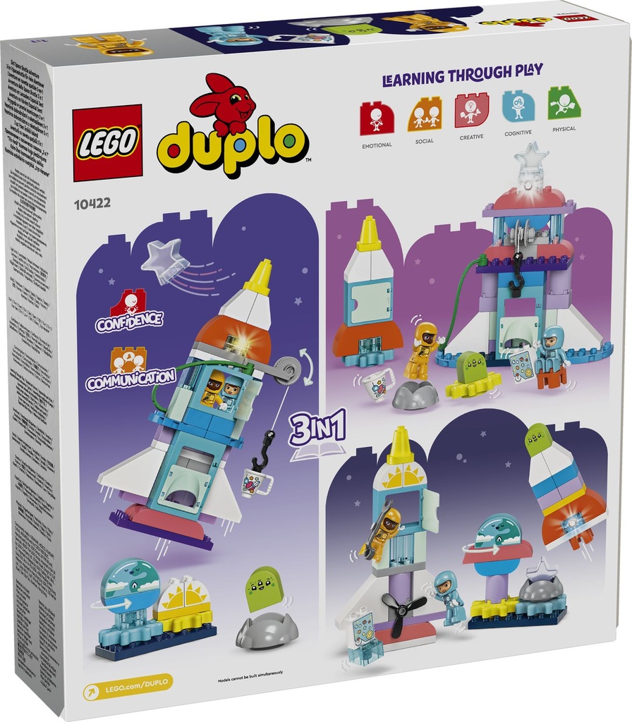 LEGO DUPLO | Aventura en Lanzadera Espacial 3 en 1 - 10422