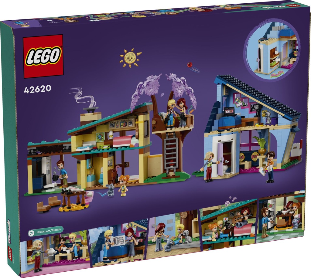 LEGO Friends | Casas Familiares de Olly y Paisley - 42620