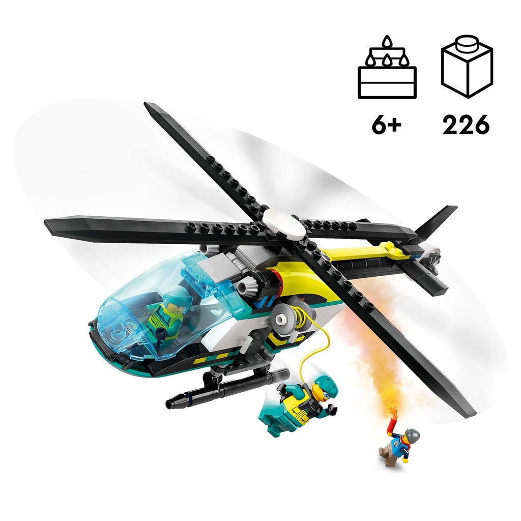 LEGO CITY | Helicóptero de Rescate para Emergencias - 60405