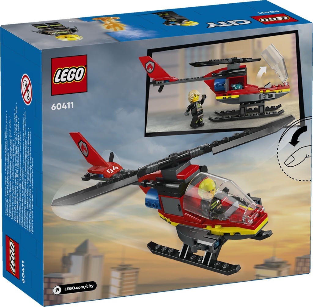 LEGO CITY | Helicóptero de Rescate de Bomberos - 60411