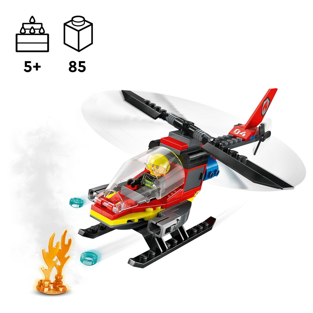 LEGO CITY | Helicóptero de Rescate de Bomberos - 60411