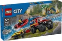 LEGO CITY | Camión de Bomberos 4x4 con Barco de Rescate - 60412