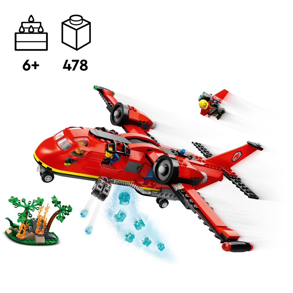 LEGO CITY | Avión de Rescate de Bomberos - 60413