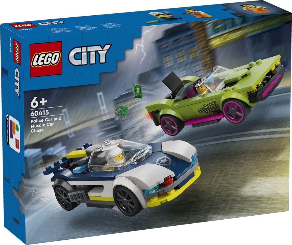 LEGO CITY | Coche de Policía y Potente Deportivo - 60415