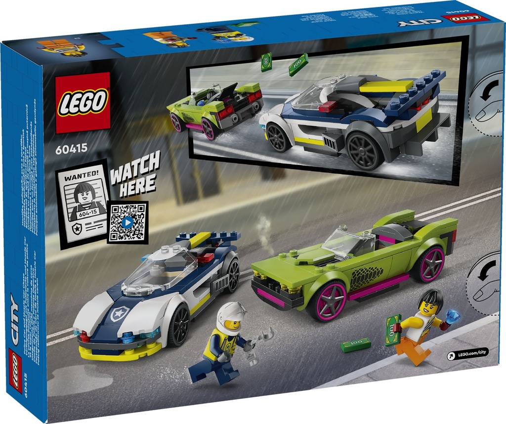 LEGO CITY | Coche de Policía y Potente Deportivo - 60415