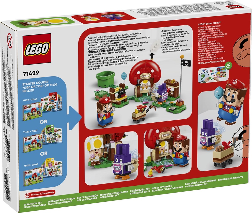 LEGO Super Mario | Set de Expansión: Gazapo en la Tienda de Toad - 71429