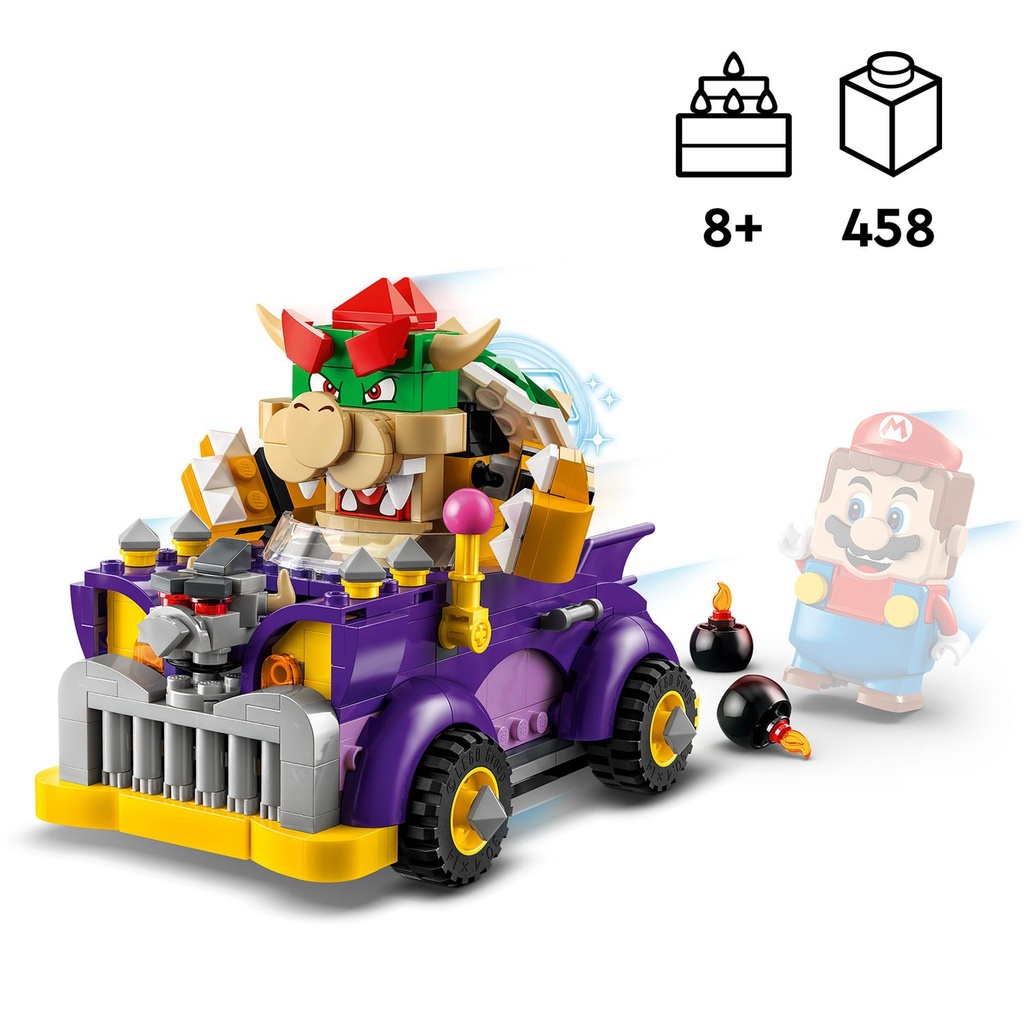 LEGO Super Mario | Set de Expansión: Coche Monstruoso de Bowser - 71431