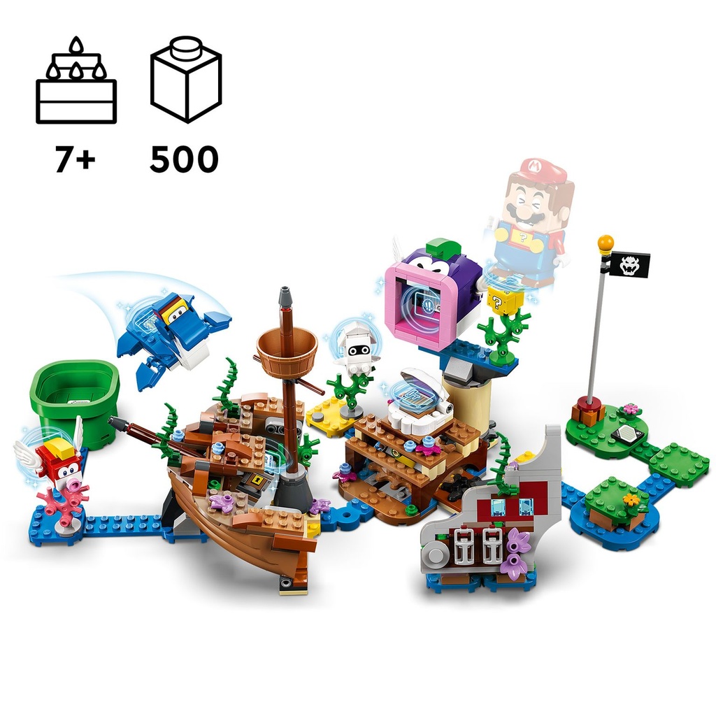 LEGO Super Mario | Set de Expansión: Dorrie y el Buque Naufragado - 71432