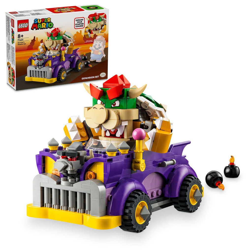 LEGO Super Mario | Set de Expansión: Coche Monstruoso de Bowser - 71431