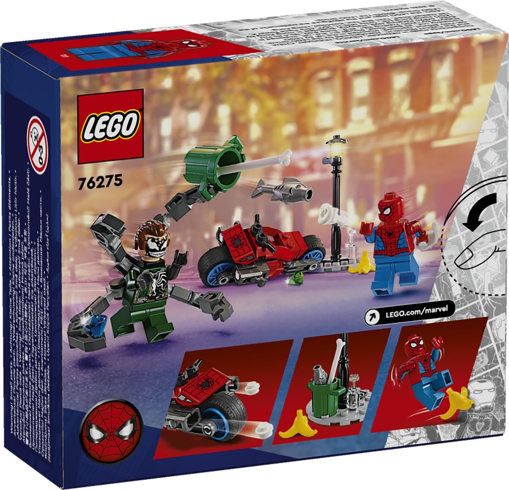 LEGO MARVEL | Persecución en Moto: Spider-Man vs. Doc Ock - 76275