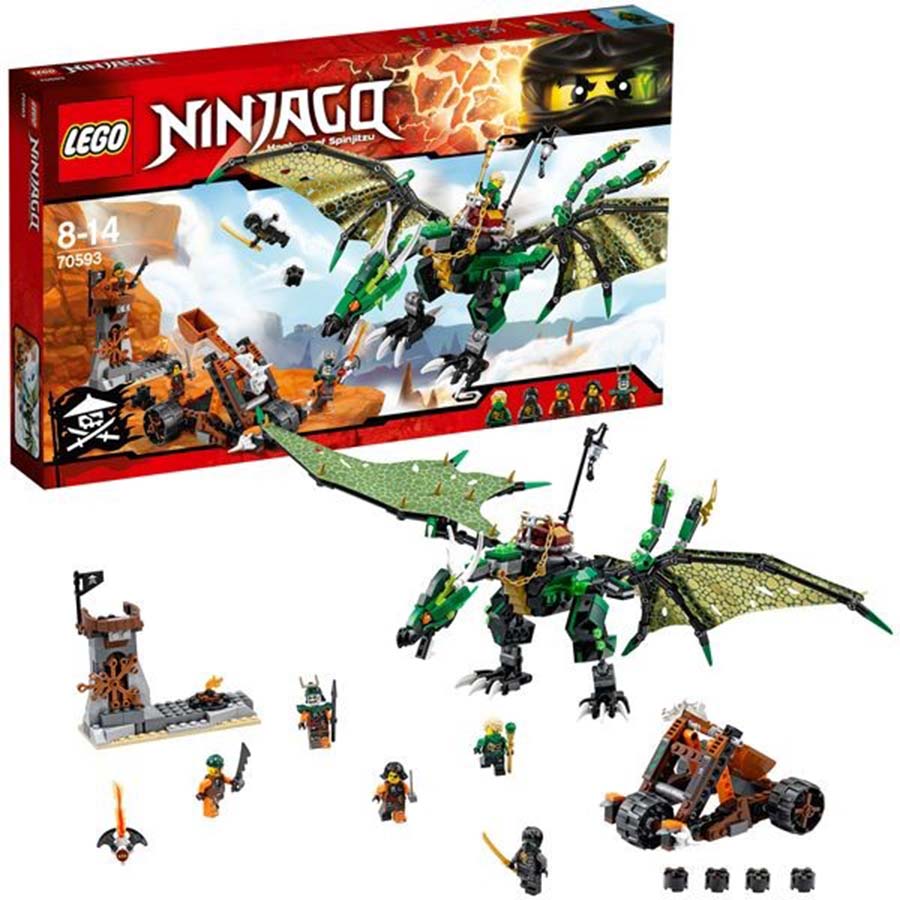 Lego Ninjago Dragon NRG verde 70593