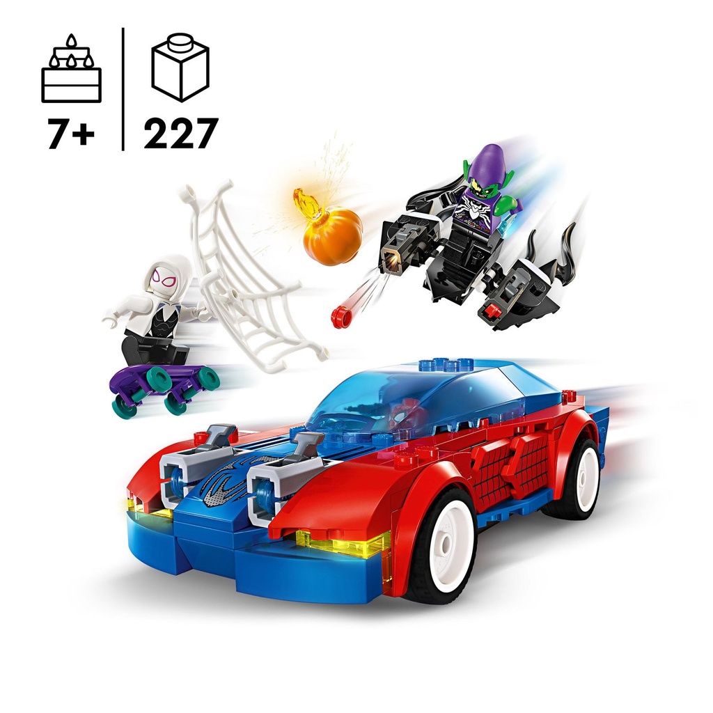 LEGO MARVEL | Coche de Carreras de Spider-Man y Duende Verde Venomizado - 76279