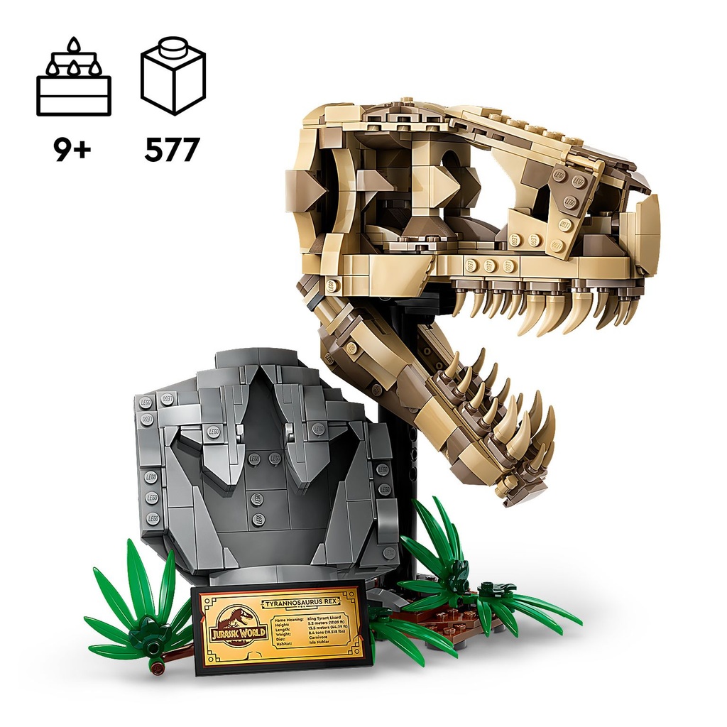 LEGO Jurassic World | Fósiles de Dinosaurio: Cráneo de T. Rex - 76964