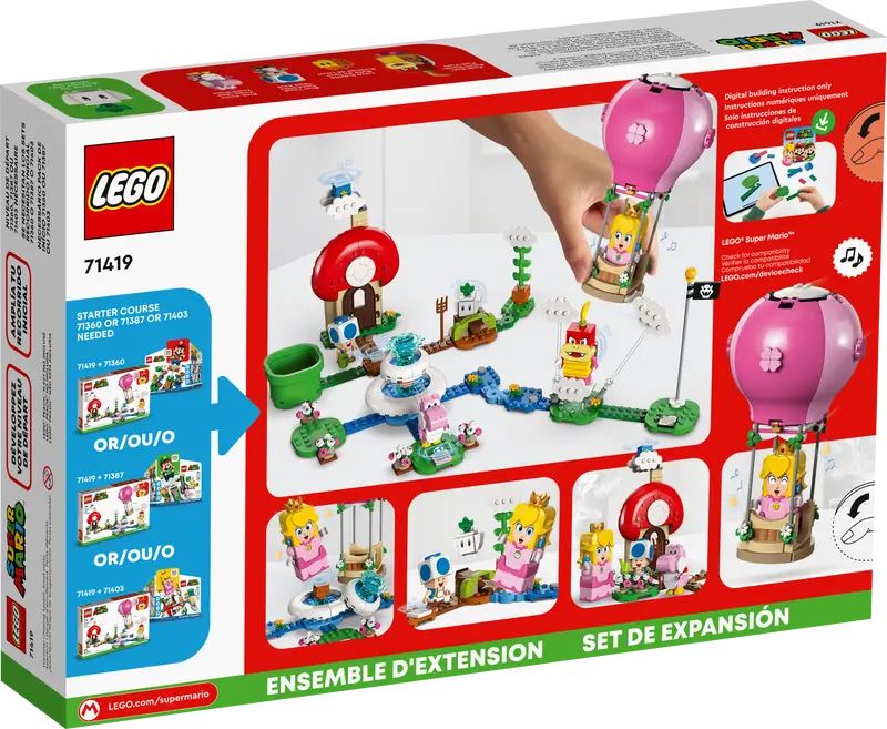 LEGO Super Mario | Set de Expansión: Paseo en Globo por el Jardín de Peach - 71419