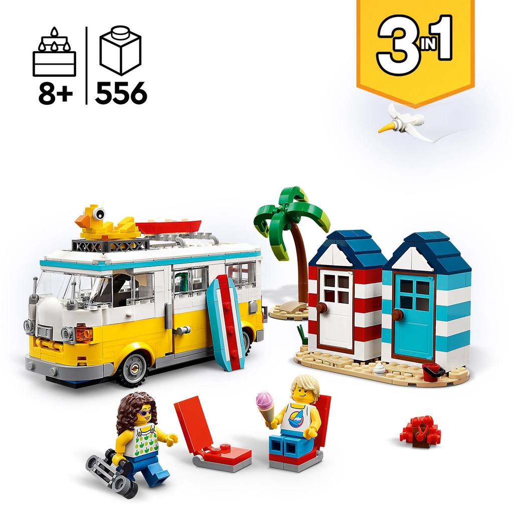 LEGO CREATOR 3en1 | Furgoneta Playera - 31138