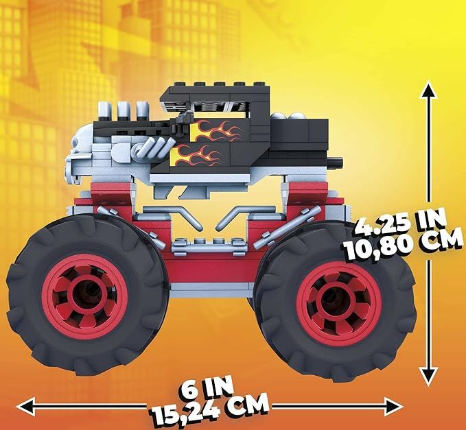 MEGA Construx Hot Wheels | Bone Shaker Monster Truck (Mattel GVM27)