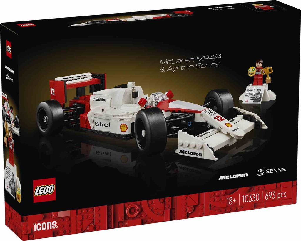 LEGO Icons | McLaren MP4/4 y Ayrton Senna - 10330