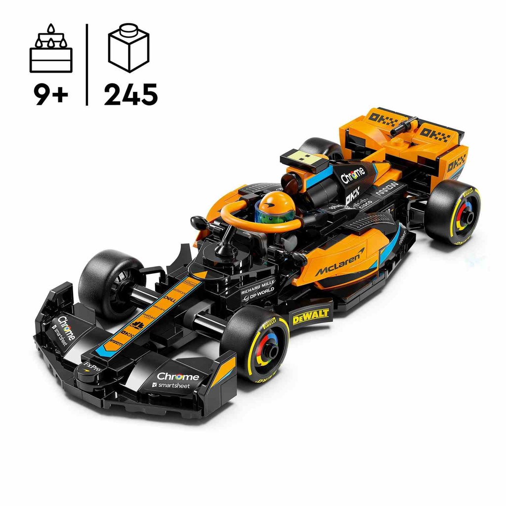 LEGO Speed Champions | Coche de Carreras de Fórmula 1 McLaren 2023 - 76919