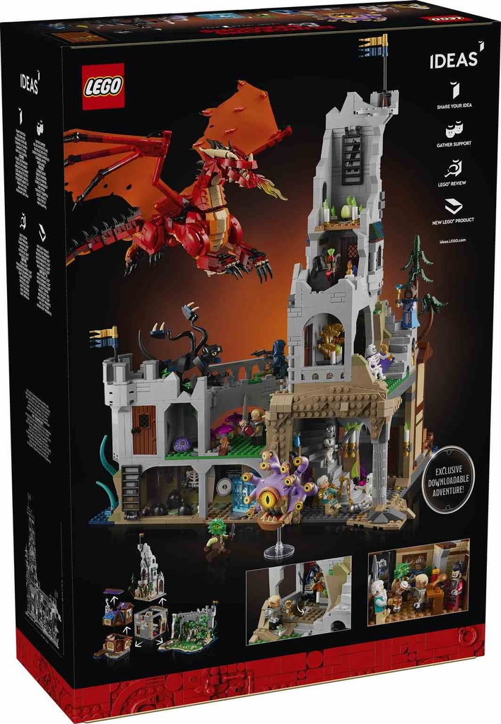 LEGO IDEAS | Dungeons & Dragons: Aventura del Dragón Rojo - 21348