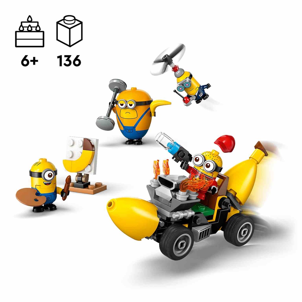 LEGO MINIONS | Minions y Coche Banana - 75580