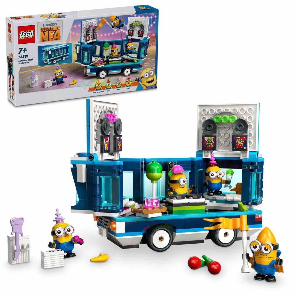 LEGO MINIONS | Bus de Fiesta Musical de los Minions - 75581