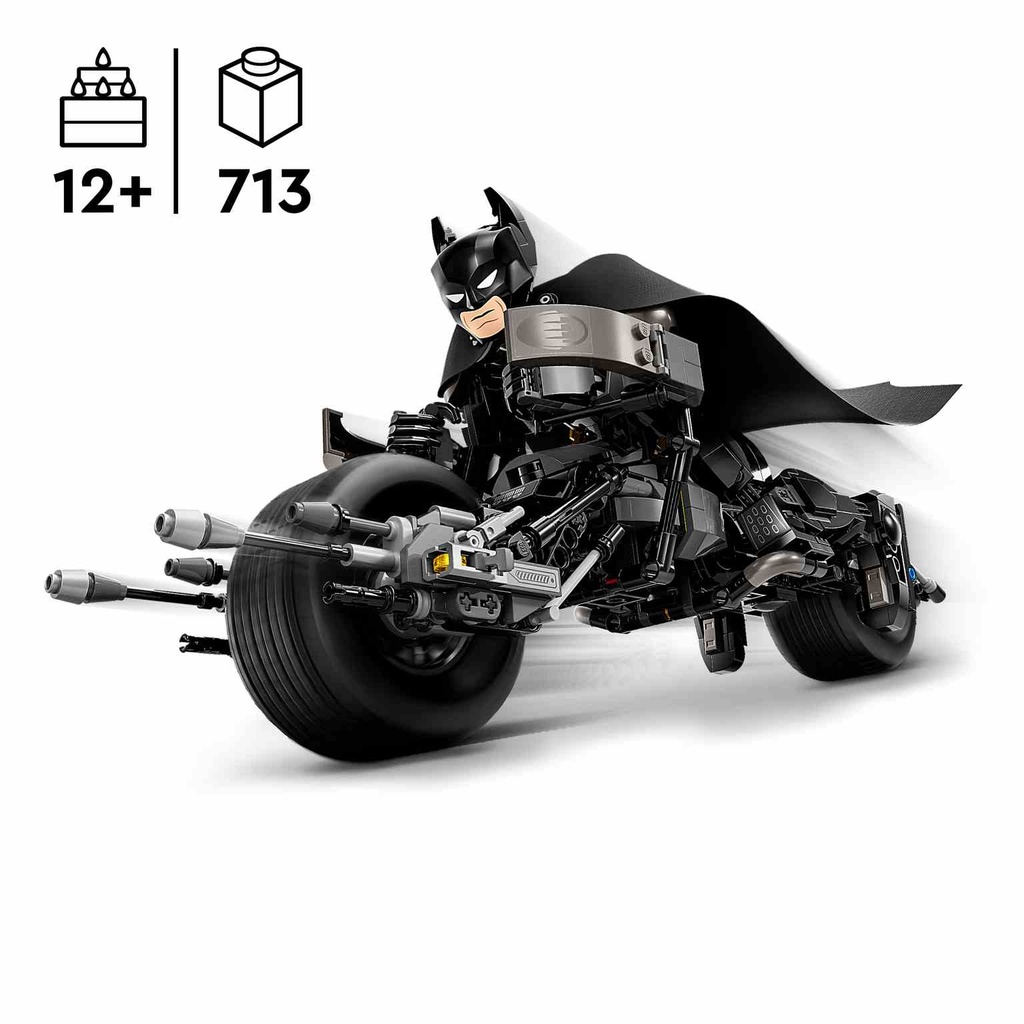 LEGO DC | Figura para Construir: Batman y Moto Bat-Pod - 76273