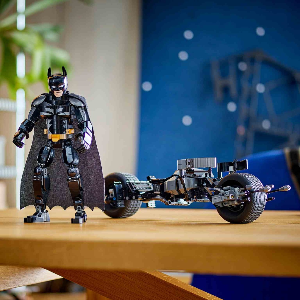 LEGO DC | Figura para Construir: Batman y Moto Bat-Pod - 76273