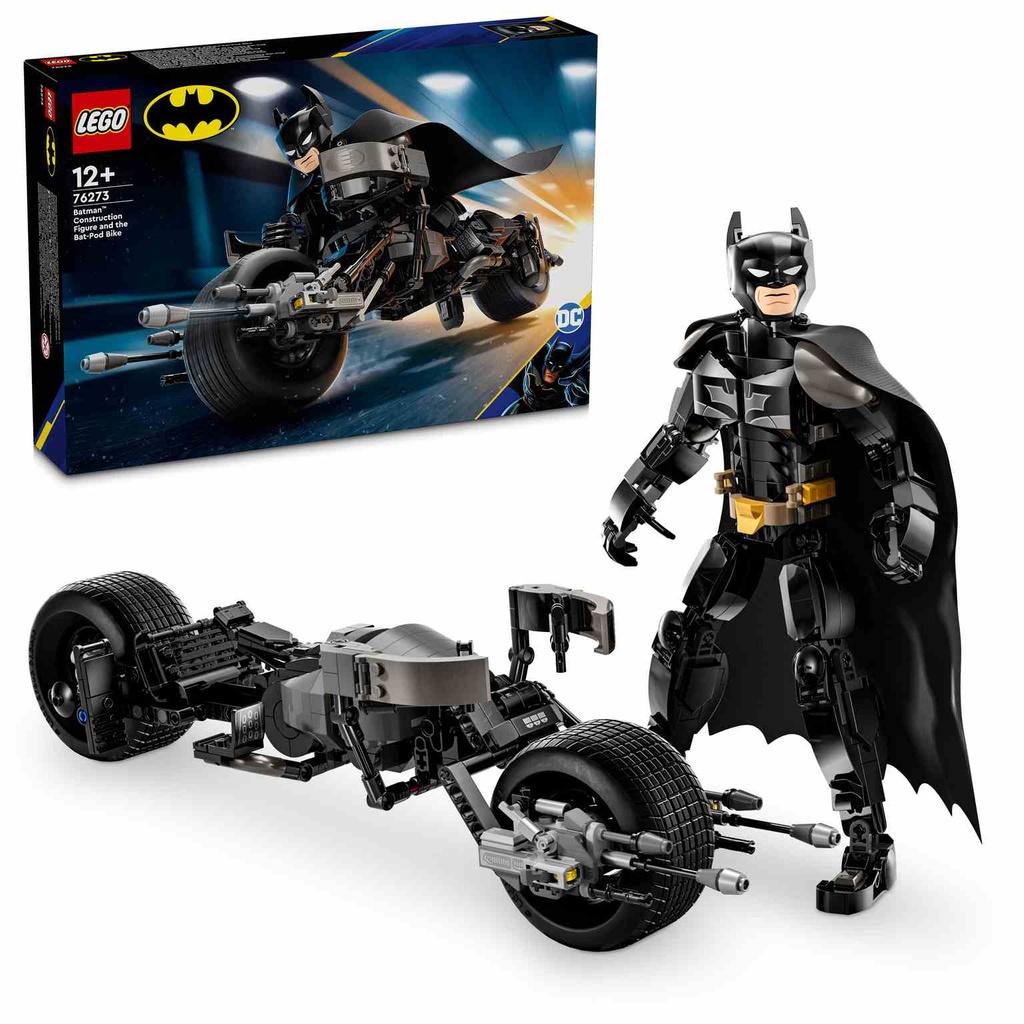 LEGO DC | Figura para Construir: Batman y Moto Bat-Pod - 76273