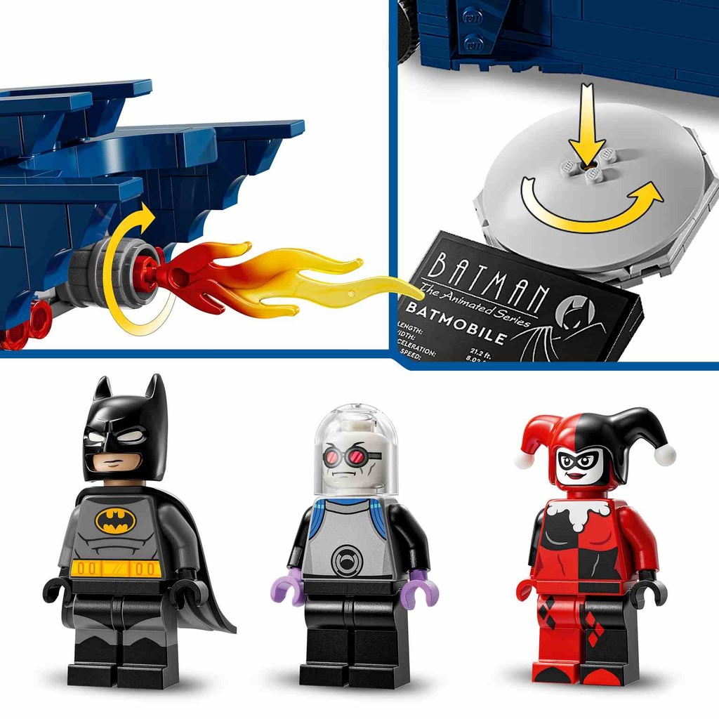 LEGO DC | Batman con Batmóvil vs. Harley Quinn y Mr. Freeze - 76274