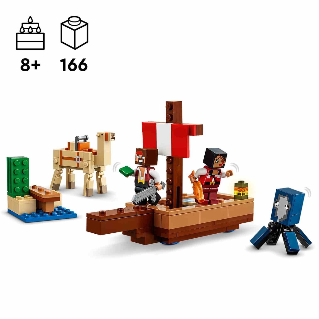 LEGO Minecraft | El Viaje en el Barco Pirata - 21259