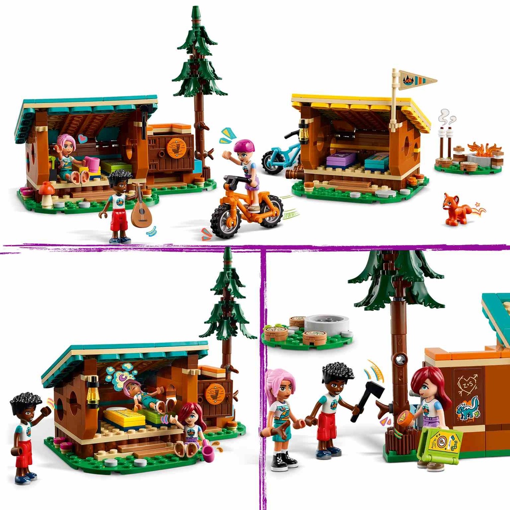 LEGO Friends |Campamento de Aventura: Cabañas Confortables   - 42624