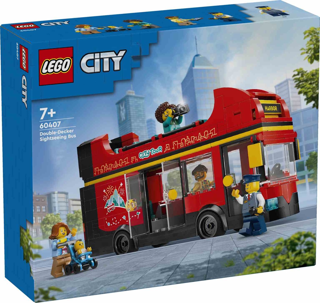 LEGO CITY | Autobús Turístico Rojo de Dos Plantas - 60407