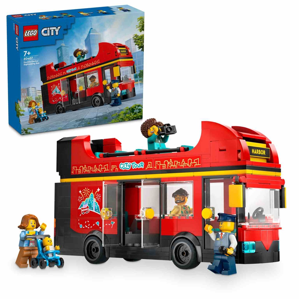 LEGO CITY | Autobús Turístico Rojo de Dos Plantas - 60407