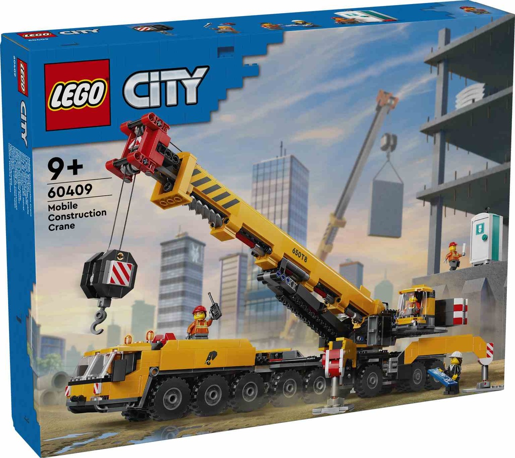 LEGO CITY |Grúa de Obra Móvil Amarilla  - 60409