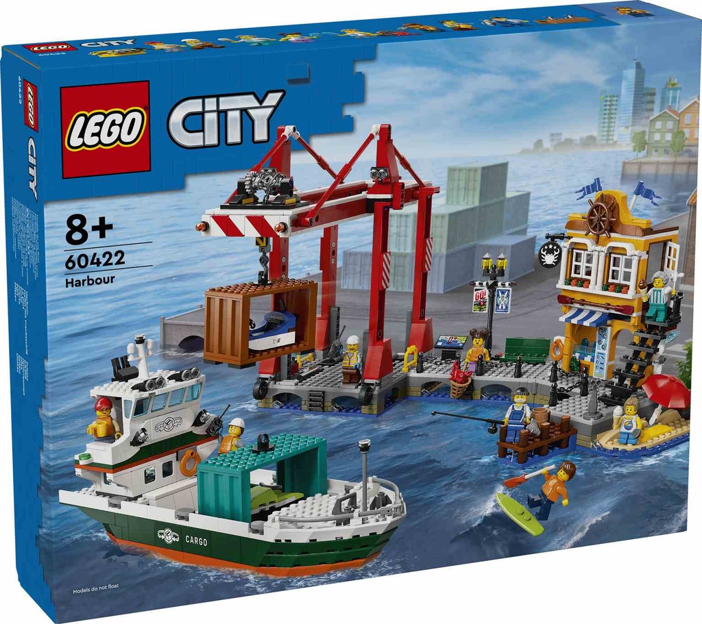 LEGO CITY | Puerto Marítimo con Buque de Mercancías - 60422