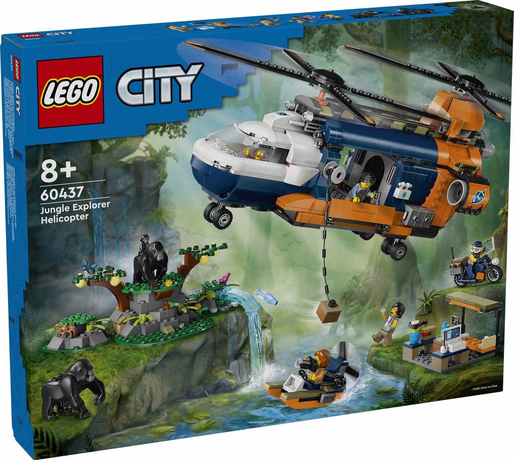 LEGO CITY | Exploradores de la Jungla: Helicóptero en Campamento Base - 60437