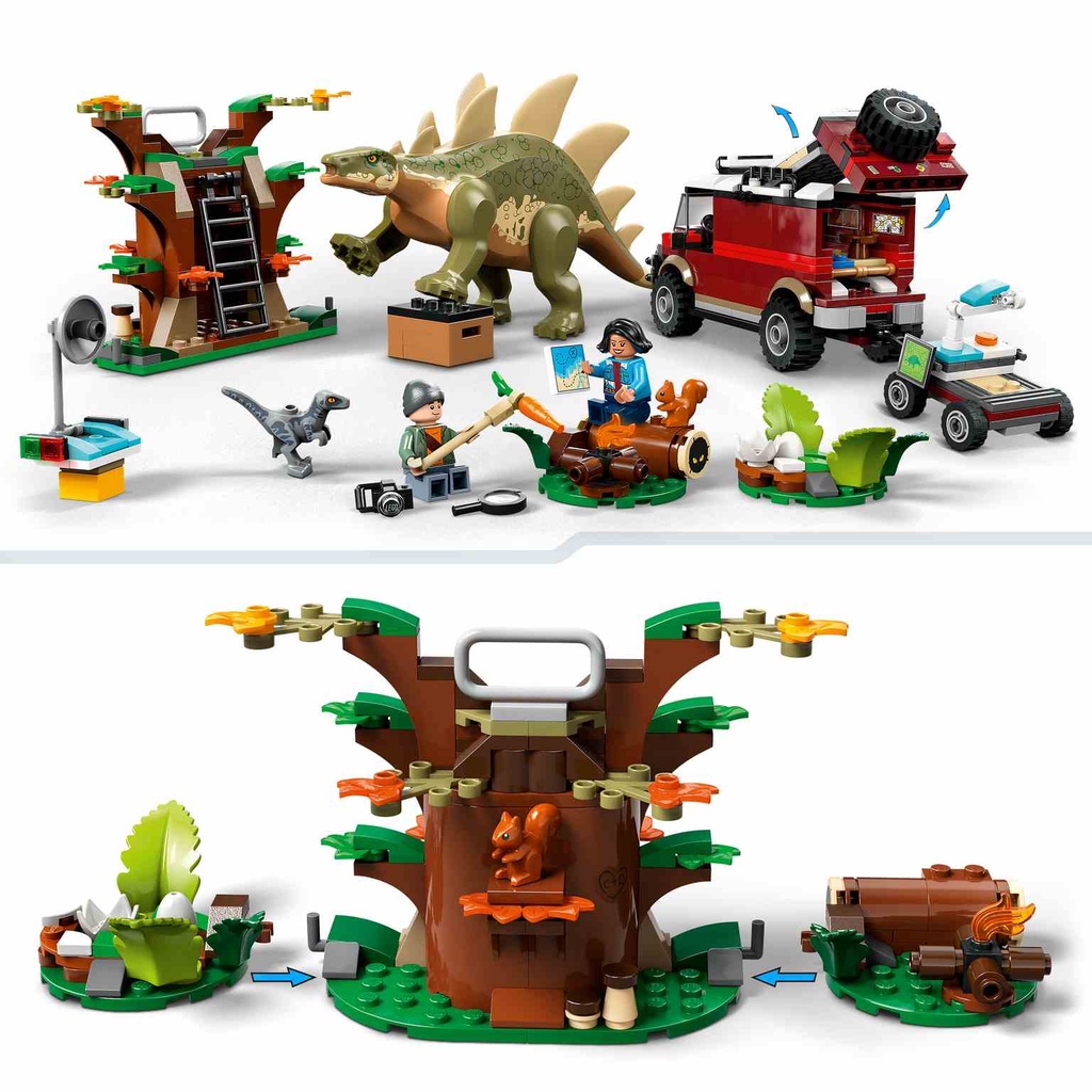 LEGO Jurassic World | Misiones Dinosaurio: Descubrimiento del Stegosaurus - 76965