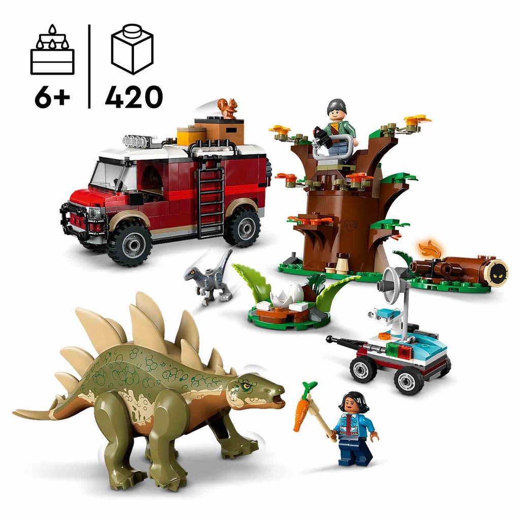 LEGO Jurassic World | Misiones Dinosaurio: Descubrimiento del Stegosaurus - 76965