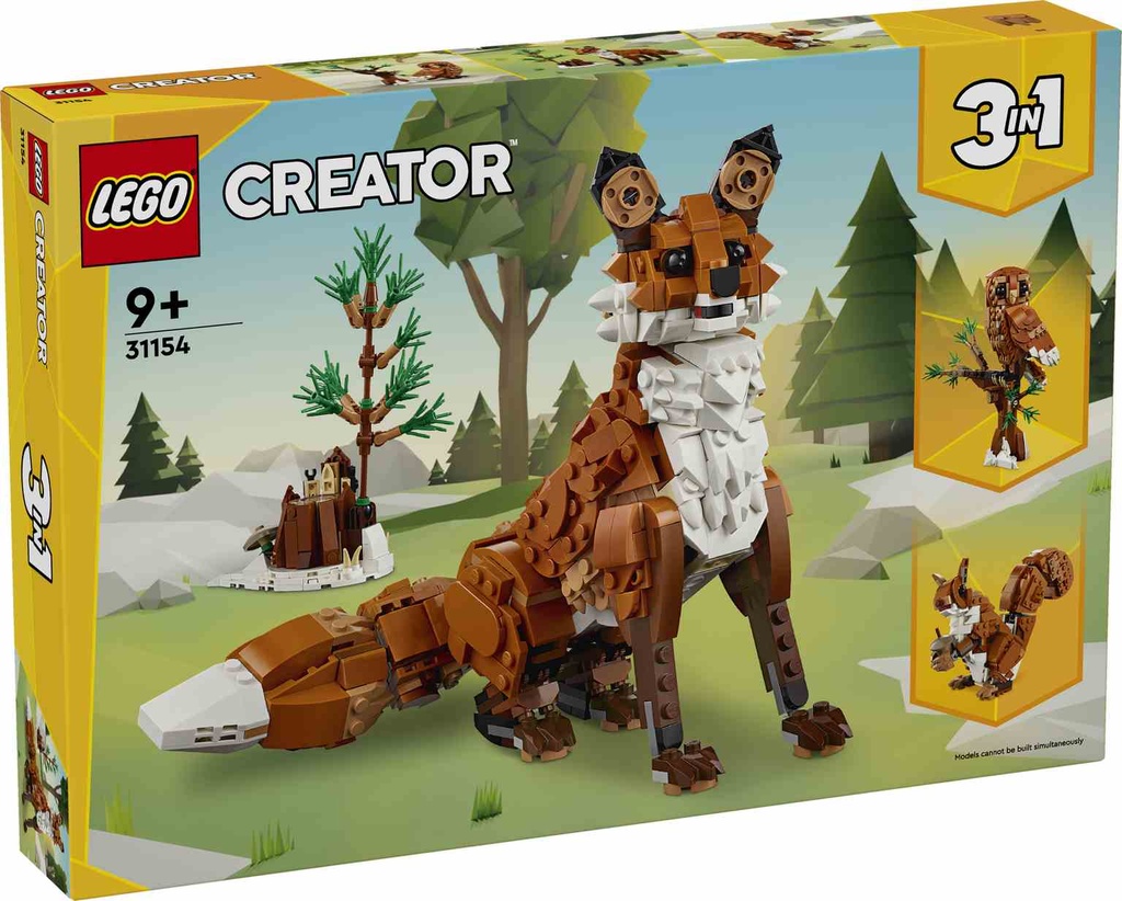 LEGO CREATOR 3en1 | Animales del Bosque: Zorro Rojo- 31154